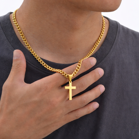 Cuban Chain Cross necklace