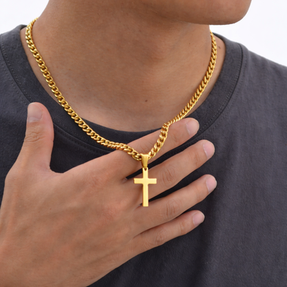 Cuban Chain Cross necklace