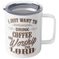 JUST COFFEE AND WORSHIP 10oz Insulated Coffee Mug