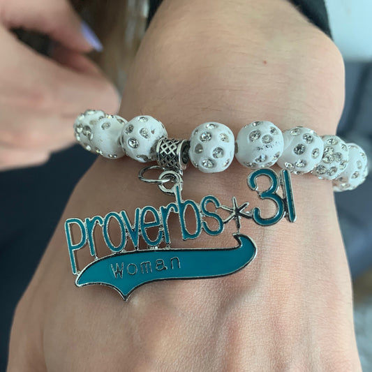 Proverbs 31 Woman Luxury Charm Bracelet