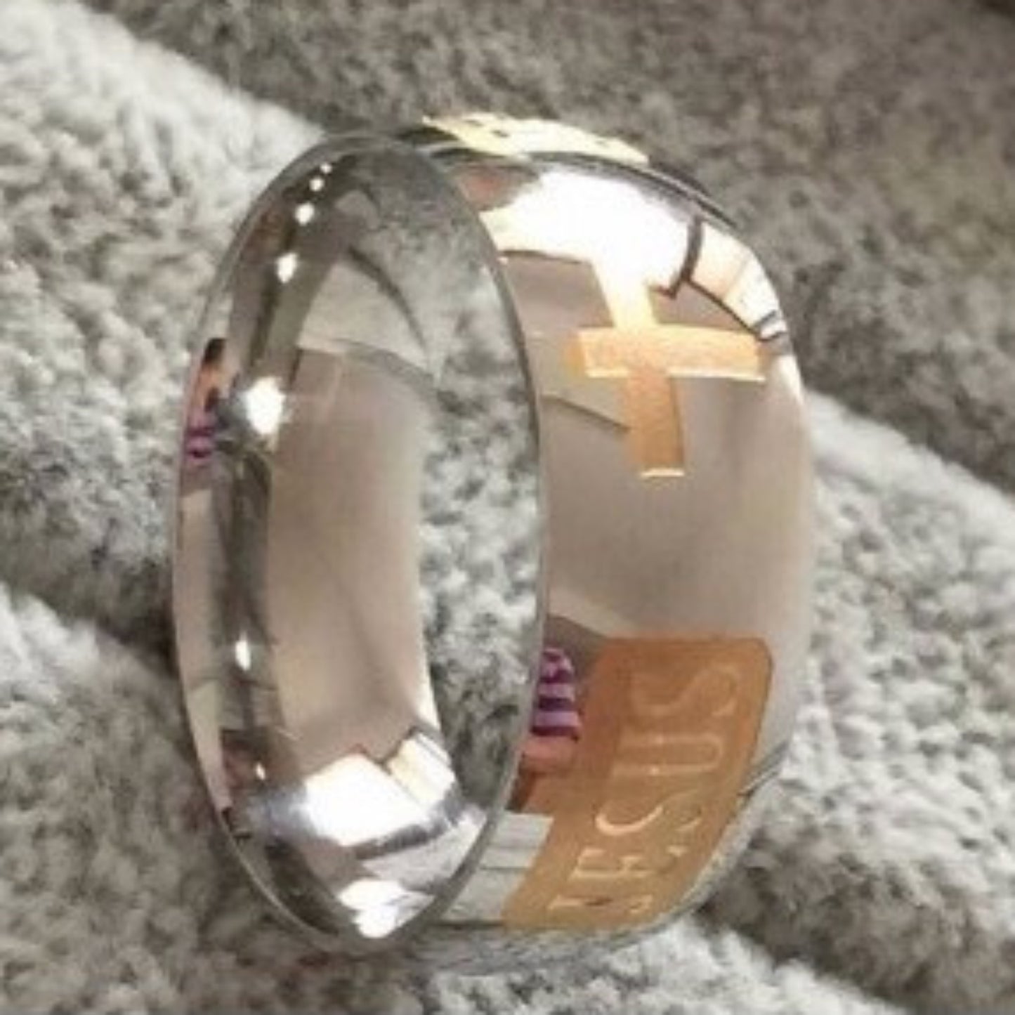 Silver Jesus Ring