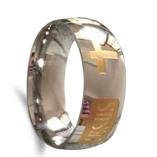 Silver Jesus Ring